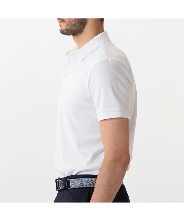 ZERO HALLIBURTON ゼロハリバートン ZERO HALLIBURTON　台襟付きカラットポロ　82211 ホワイト