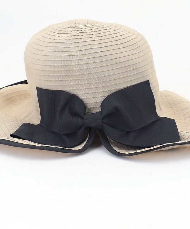 ANY SIS グログランリボン ハット ライトベージュ