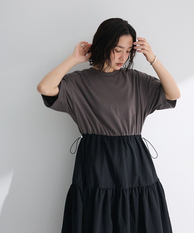 Green Parks ・ＥＬＥＮＣＡＲＥ　ＤＵＥ　ドッキングＴＥＥワンピー Black