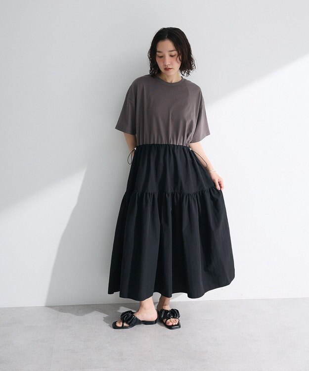 Green Parks ・ＥＬＥＮＣＡＲＥ　ＤＵＥ　ドッキングＴＥＥワンピー Black