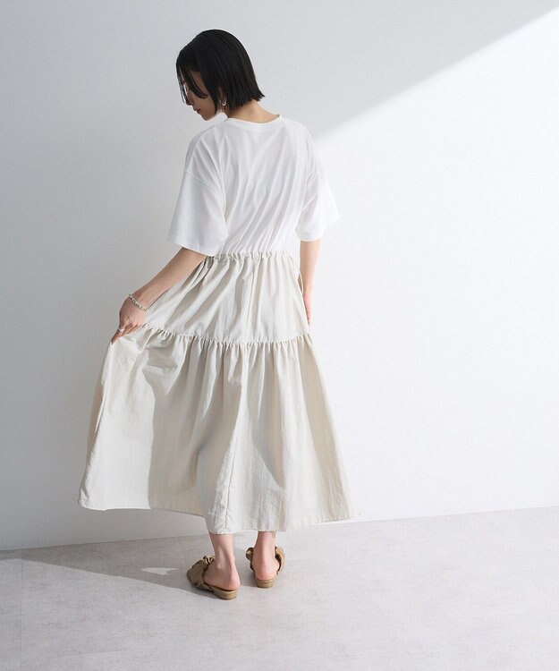 Green Parks ・ＥＬＥＮＣＡＲＥ　ＤＵＥ　ドッキングＴＥＥワンピー Off White