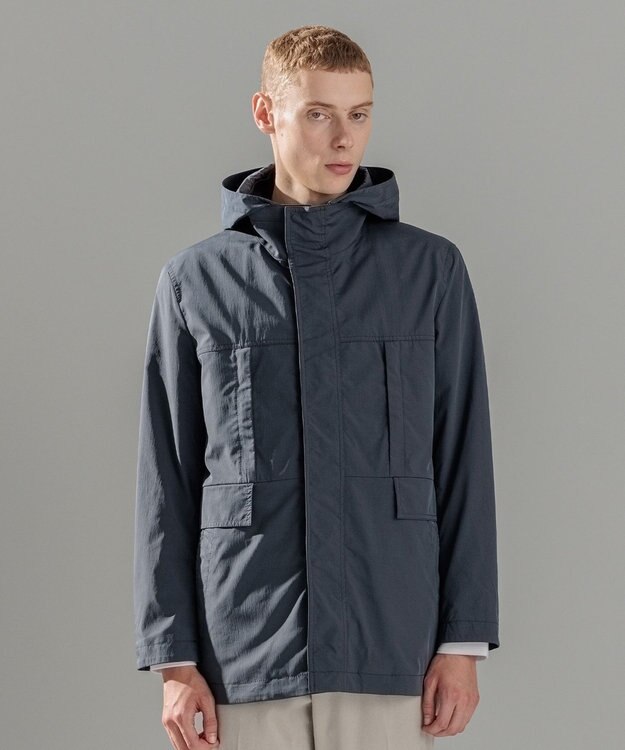 JOSEPH HOMME スプリットピーチストレッチ　コート ダルブルー系