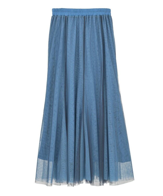 YECCA VECCA レイヤードチュールマーメイドスカート Blue