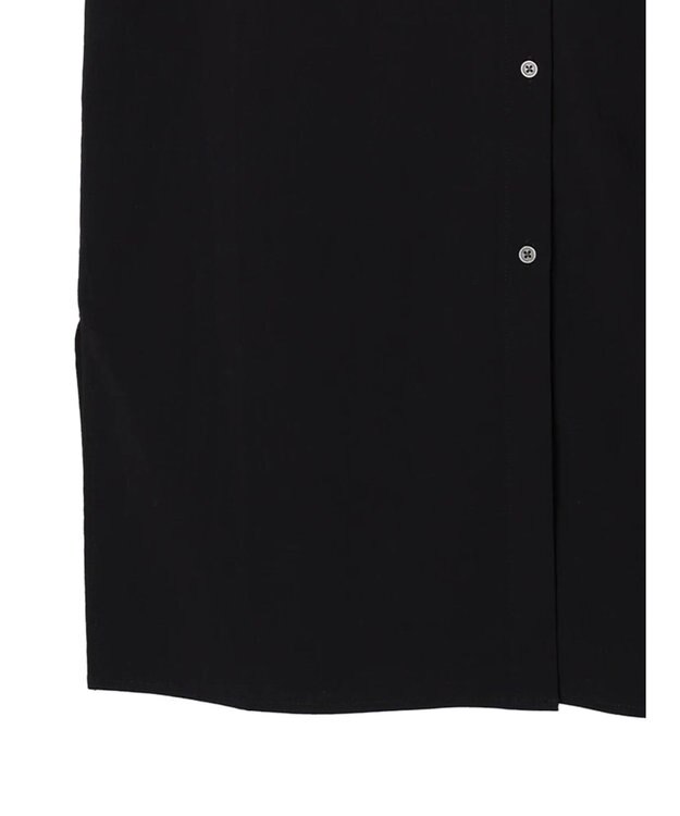 CRAFT STANDARD BOUTIQUE レーヨンデシンバンドカラーワンピース Black