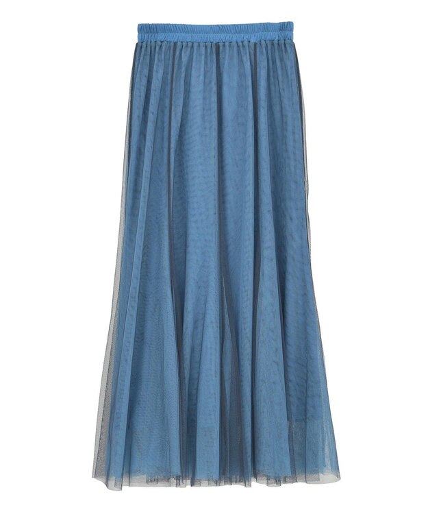 YECCA VECCA レイヤードチュールマーメイドスカート Blue