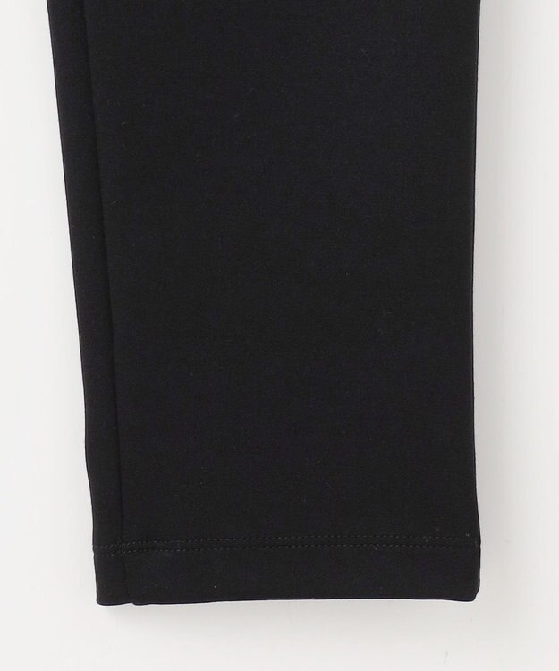 自由区 L 【WEB限定・17号サイズまで展開・洗える】コットンナイロンモクロディー レギンスパンツ ブラック