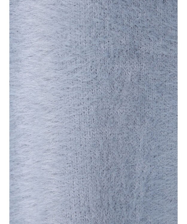 earth music&ecology ミニシャギーＶネックカーディガン Blue