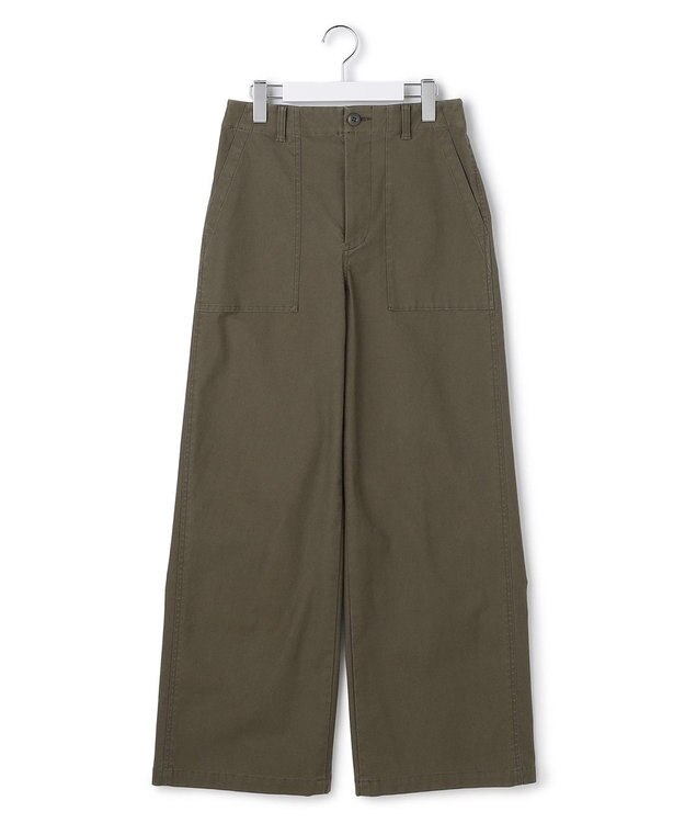 23区 【SLOW/一部店舗限定】ミリタリーボトム ベイカーパンツ カーキ系