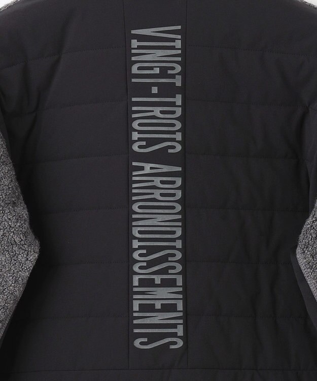 23区GOLF 【MEN】【ウォッシャブル】ボアコンビブルゾン ブラック系