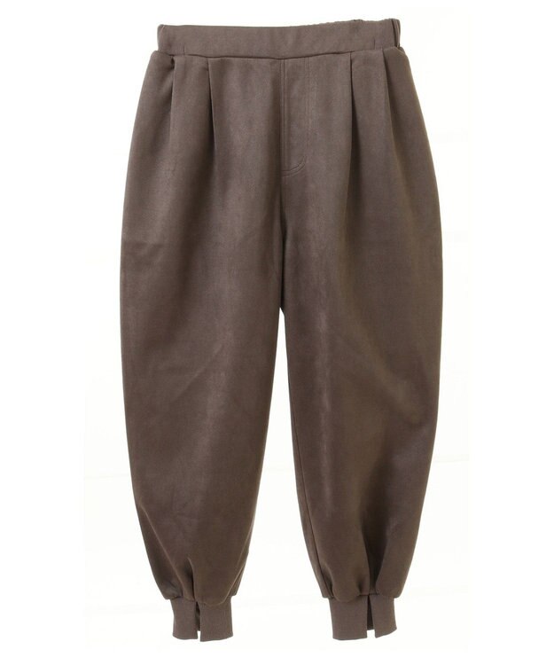Green Parks ・ｆｕｒｒｙｒａｔｅポンチスエードジョガーパンツ Mocha
