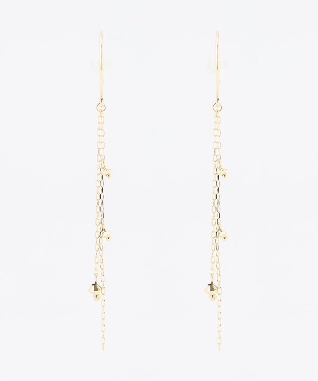 TOCCA 【WEB限定】SEEDS PIERCED EARRINGS K10イエローゴールドピアス イエローゴールド系