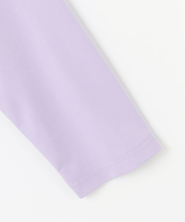 組曲 KIDS 【150-160㎝】【接触冷感・UVカット】サラリとヨークデザイン トップス ラベンダー