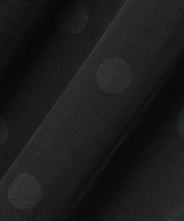 組曲 【秋のNEWカラー追加】ギャザーライトデシン パンツ ブラックドット系7