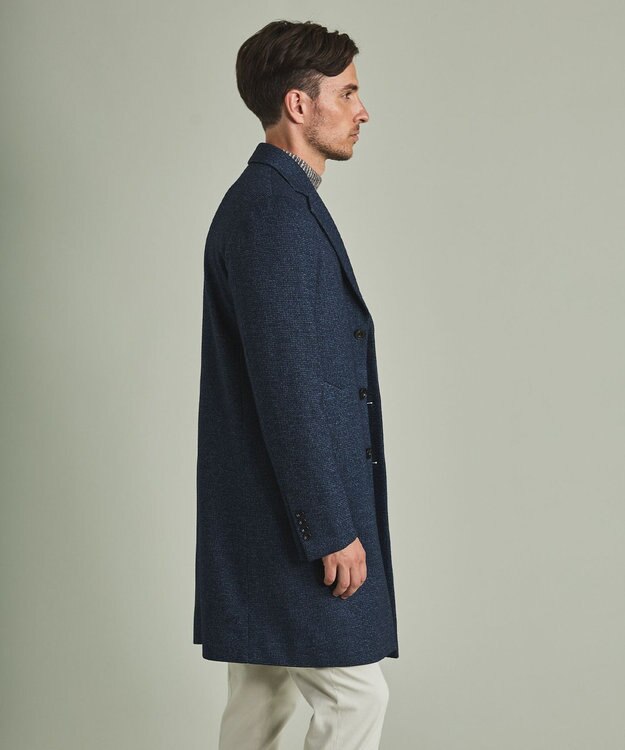 GOTAIRIKU 【AIRY MOVE】Ｔ/Ｗジャージーリラックスチェスター コート ネイビー系8