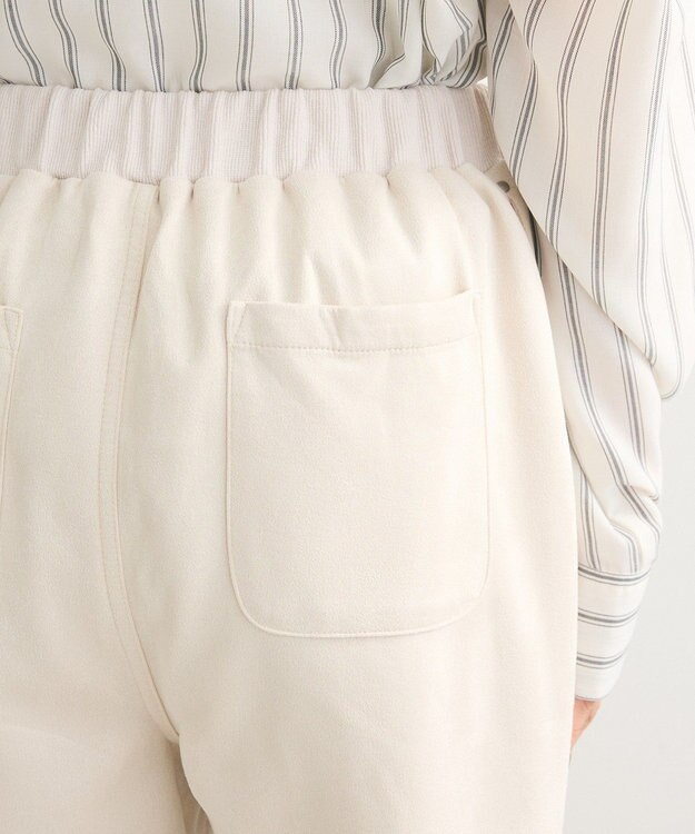 Green Parks ・ｆｕｒｒｙｒａｔｅポンチスエードジョガーパンツ Ivory