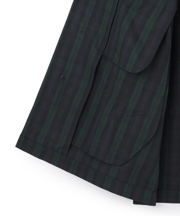 J.PRESS MEN 【オンオフ兼用 / ストレッチ / 撥水 / 洗える】トリコット3レイヤーバルマカンショートコート / フードデタッチャブル ネイビー系3