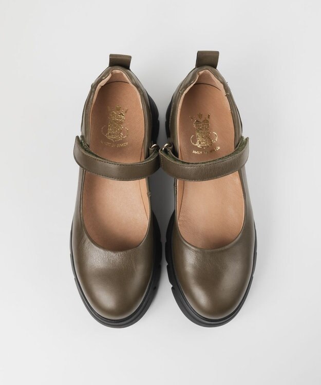 BONTRE 【BONTRE/ボントレ】厚底メリージェーン/40001-UA カーキ