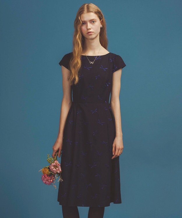 TOCCA 【洗える・消臭】SWIMMING RIBBON ドレス ネイビー系7