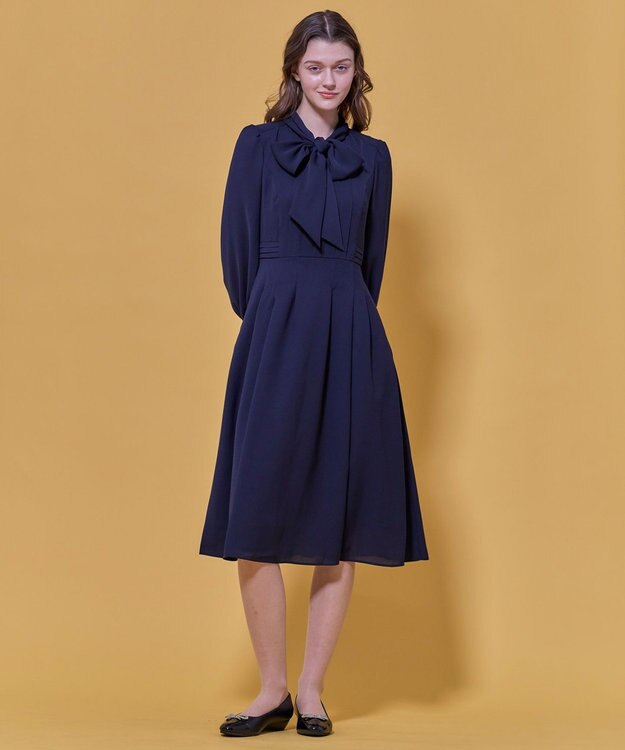 TOCCA PROMISE RIBBON ROSETTE ドレス ネイビー系