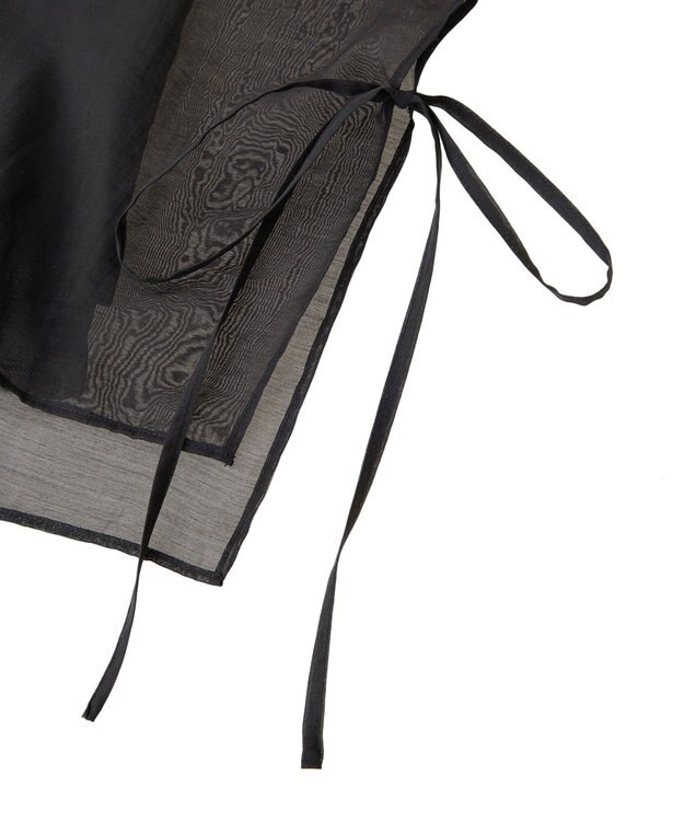 YECCA VECCA サイドリボンシアーレイヤードプルオーバー Dark Green