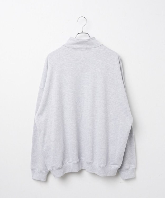 WEGO ヘビーウエイトハーフZIPワンポイントPO グレー
