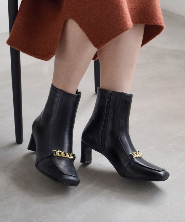 Bridget Birkin 【Bridget Birkin】アクセサリーチェーンショートブーツ ブラック