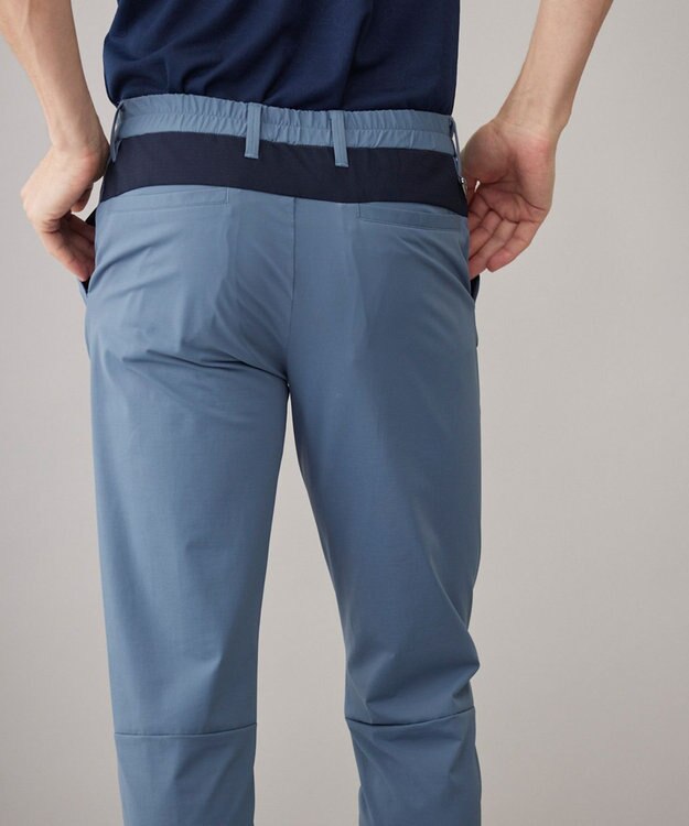 23区GOLF 【MEN】夏に嬉しい機能性！【接触冷感/ストレッチ/吸水速乾】ジャージーパンツ サックスブルー系