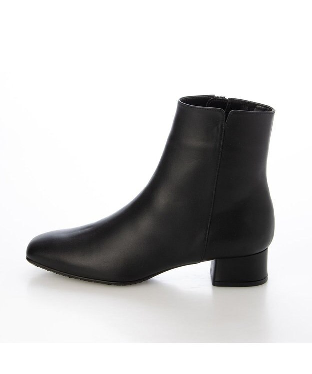 ing <ing>【WEB限定】スクエアトゥショートブーツ ブラック