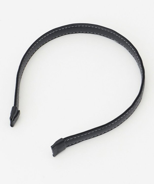 組曲 レザーライクカチューシャ ブラック系