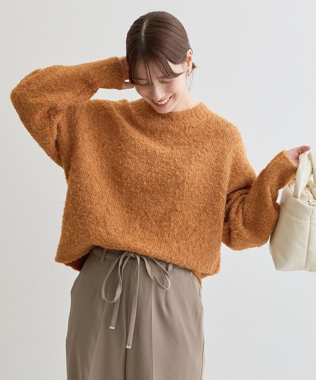 Green Parks ブークレニットプルオーバー Orange