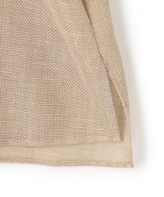 BEIGE， LIATRIS / バックリボン ハーフスリーブブラウス Flax