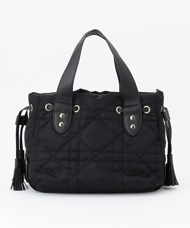 LA BAGAGERIE グリッドキルティングトート ブラック