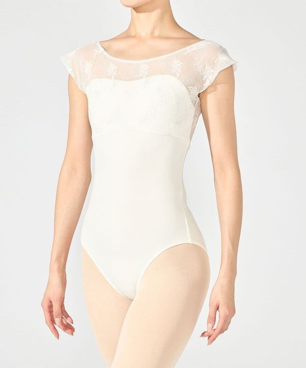 Chacott フレンチスリーブレオタード オフホワイト