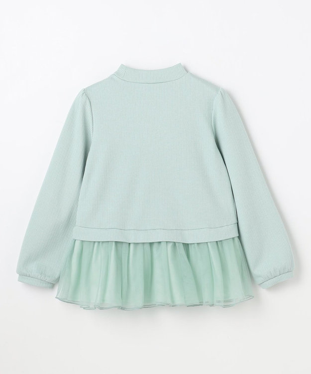 ANY KIDS 裏起毛 ネックレス トレーナー ミント