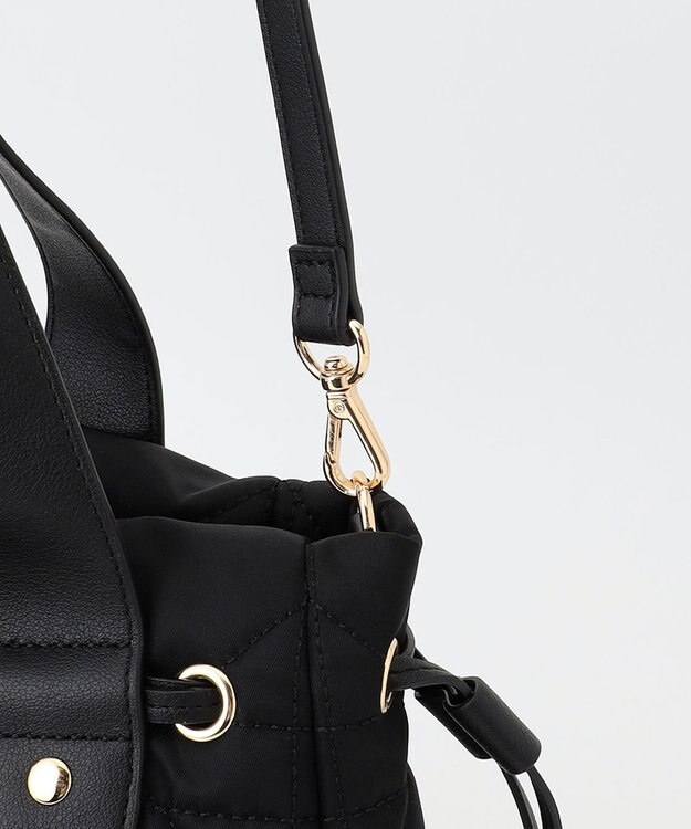 LA BAGAGERIE グリッドキルティングトート ブラック