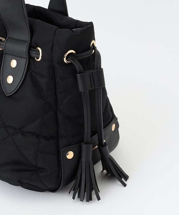 LA BAGAGERIE グリッドキルティングトート ブラック