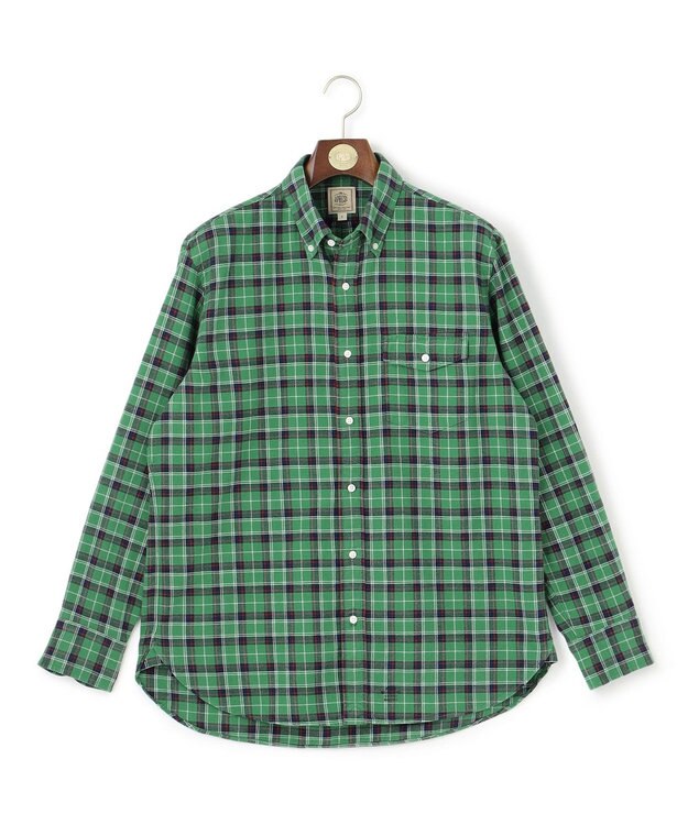 J.PRESS MEN 【WEB・一部店舗限定】フランネルチェック シャツ / B.D. グリーン系3