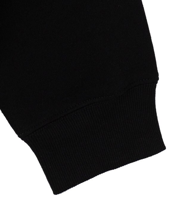 WEGO 【ユニセックス着用ITEM/裏起毛/SMLサイズ展開】リラックスフィットスプレーグラフィックパーカー ブラック