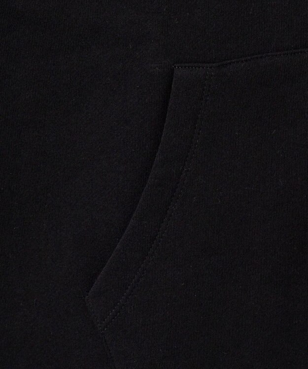 WEGO 【ユニセックス着用ITEM/裏起毛/SMLサイズ展開】リラックスフィットスプレーグラフィックパーカー ブラック