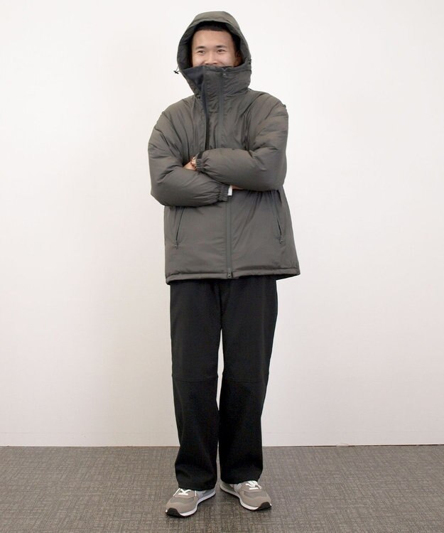 J.PRESS YORK STREET 【UNISEX】フーデット ダウンジャケット グレー系