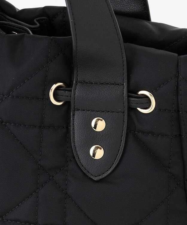 LA BAGAGERIE グリッドキルティングトート ブラック