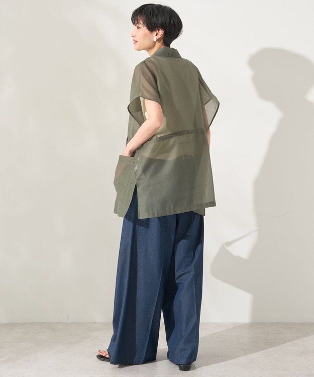 AMERICAN HOLIC シアーオーバーサイズテーラードベスト【WEB限定カラー有り】 Khaki