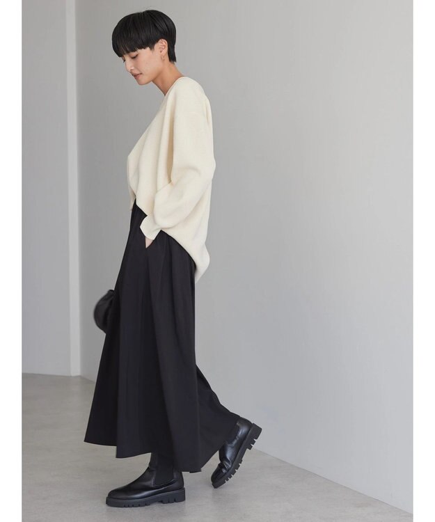 AMERICAN HOLIC ウエストタックフレアスカート Black