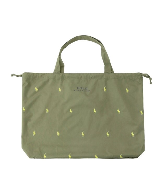 MOONBAT POLO RALPH LAUREN ポケッタブルレインバッグ ポロポニーカラードット カーキー