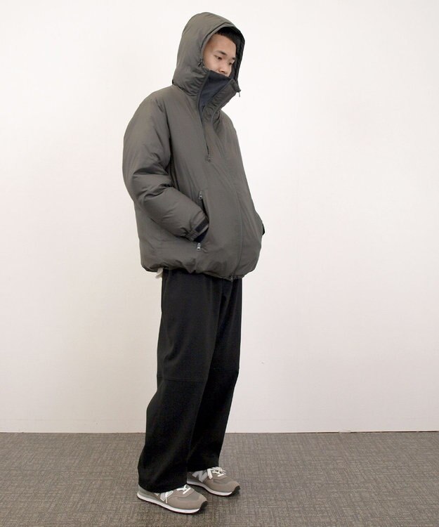 J.PRESS YORK STREET 【UNISEX】フーデット ダウンジャケット グレー系