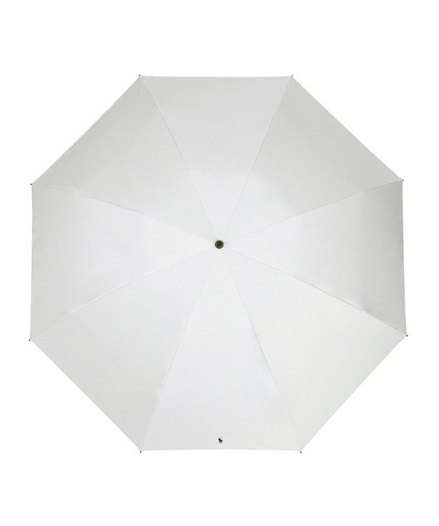 MOONBAT 【軽量/大きめ】POLO RALPH LAUREN 遮光 晴雨兼用 折りたたみ日傘 ワンポイント ポロポニー 60cm オフホワイト