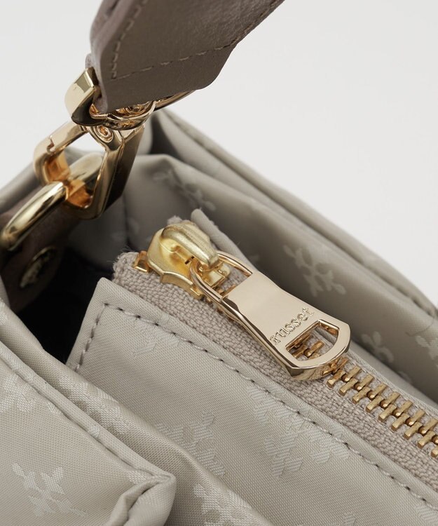 russet ナイロン三層2WAYミニトートバッグ(CE-1580) Ecru