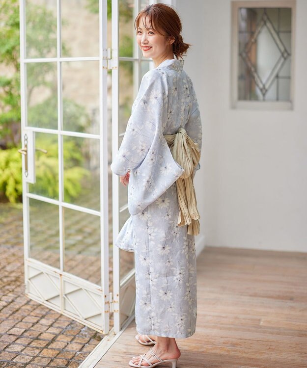 ANY SIS 【2WAY】浴衣 5点セット ブルー系