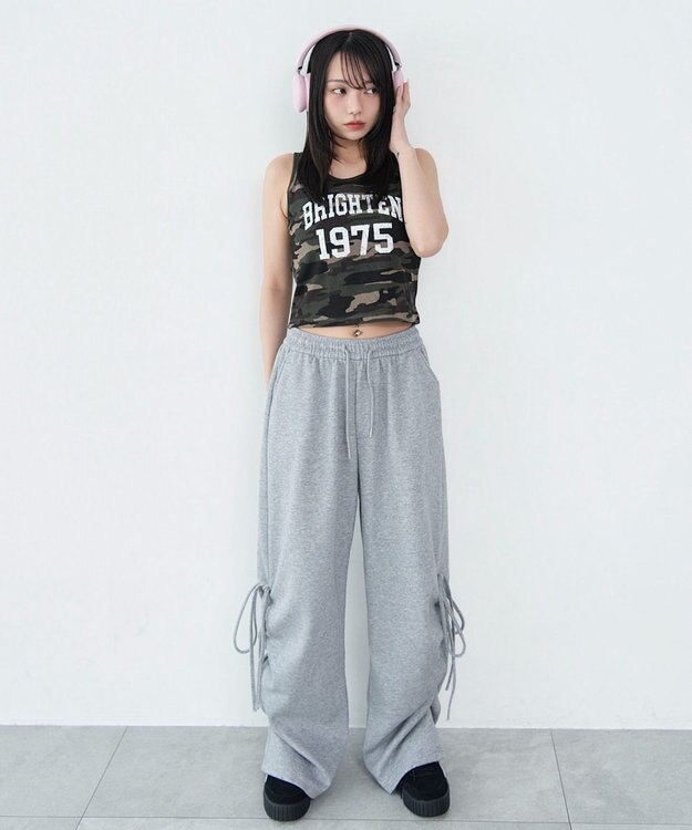 WEGO 【カップ付き】グラフィックカップインタンク 柄6