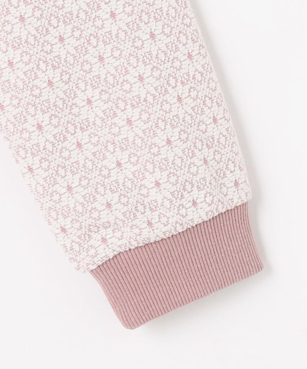 組曲 KIDS 【150-160㎝】 フロストフラワージャガード ワンピース ラベンダー